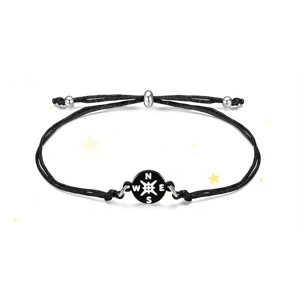 Graduation Compass Bracelet for Class of 2026 – Inspirational Gift for Her Him, High School College 8th Grade Graduate, Stainless Steel with Heartfelt Card & Graduation Cap Box-YH