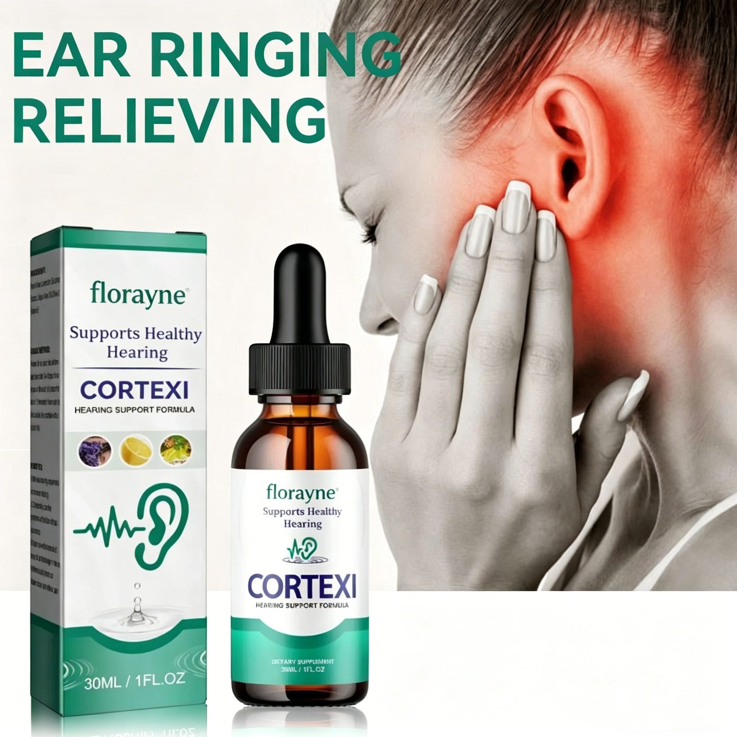 floravyne®Tinnitus Ear Drops for Clear Ears and Ultimate Comfort – Unlock Instant Relief from Tinnitus and Ear Discomfort🎶-WH