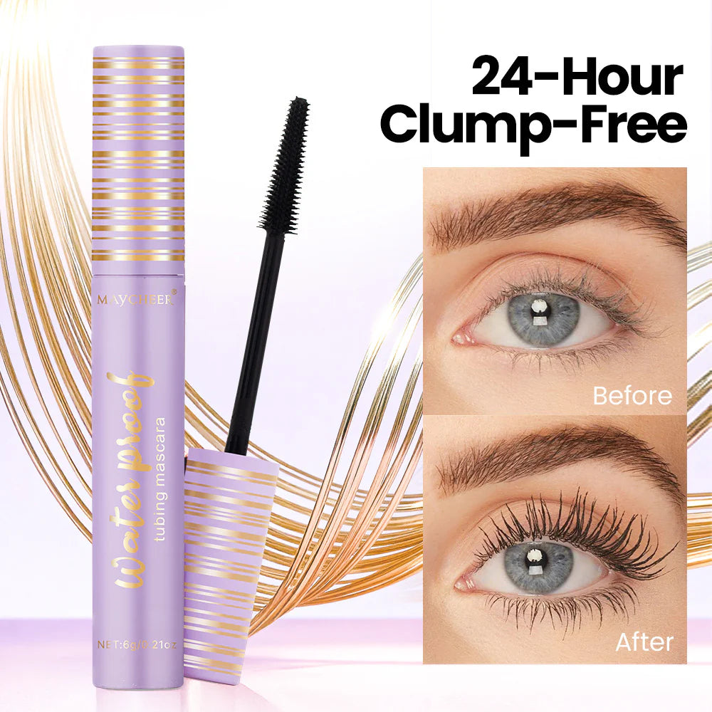 【 💖Final 3 hours 72% OFF】🌺 24H Waterproof Volumizing Tubing Mascara,Long-Lasting Thick & Defined Lashes-CU