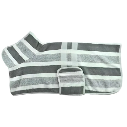 floravyne™ — Quick-Dry Dog Bathrobe Towel-WH