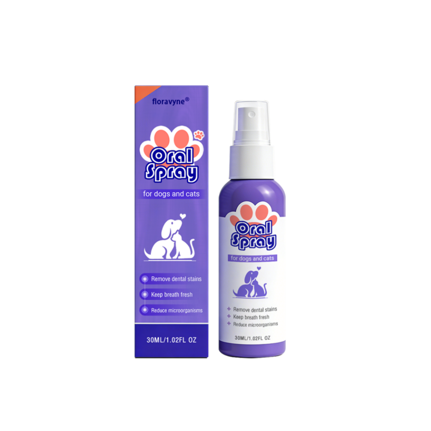 floravyne® Pet Oral Spray ✅ Freshen Breath, Remove Tartar & Promote gum regeneration, stabilize teeth 🦷-YH