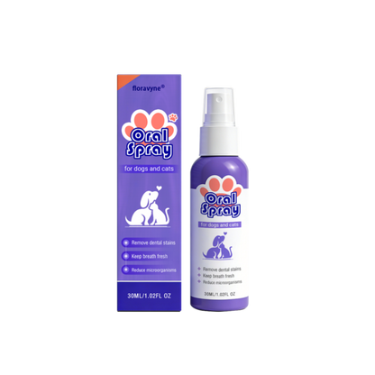 floravyne® Pet Oral Spray ✅ Freshen Breath, Remove Tartar & Promote gum regeneration, stabilize teeth 🦷-YH