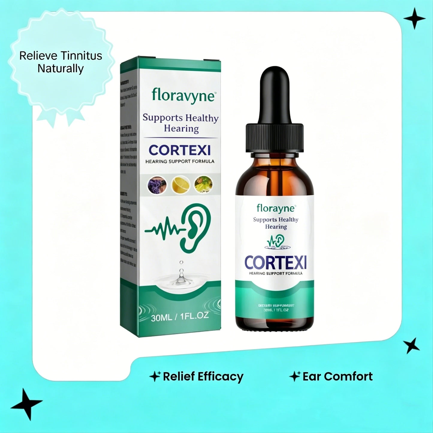 floravyne®Tinnitus Ear Drops for Clear Ears and Ultimate Comfort – Unlock Instant Relief from Tinnitus and Ear Discomfort🎶-WH