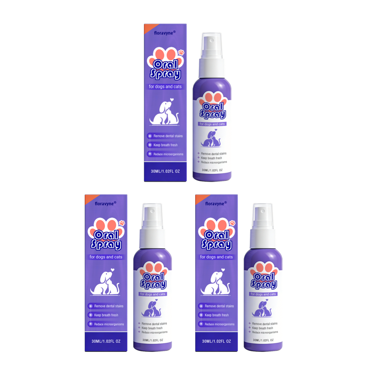 floravyne® Pet Oral Spray ✅ Freshen Breath, Remove Tartar & Promote gum regeneration, stabilize teeth 🦷-YH