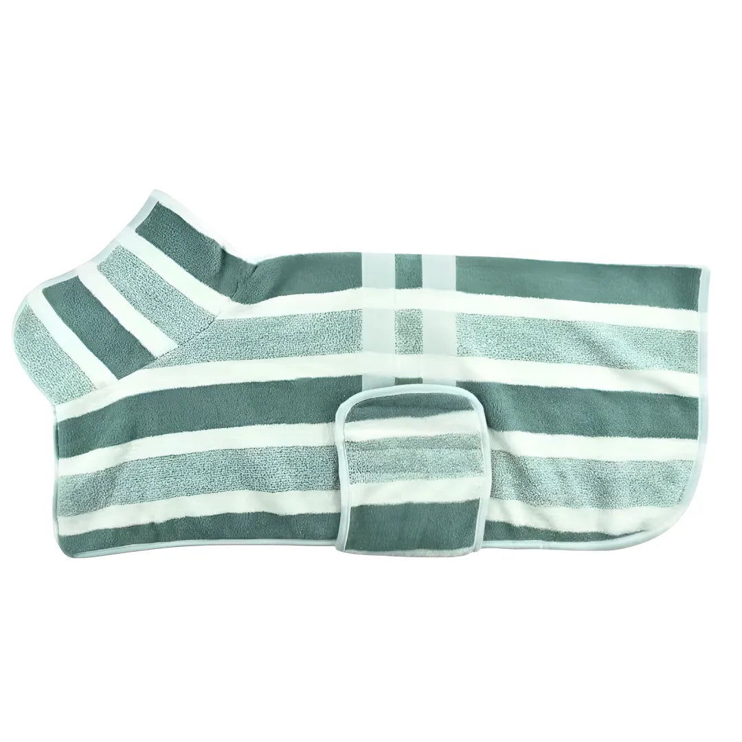 floravyne™ — Quick-Dry Dog Bathrobe Towel-WH