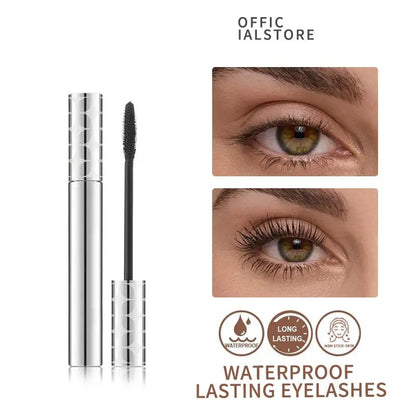 Floravyne 24H Waterproof Volumizing Mascara – Long-Lasting Thick & Defined Lashes, Smudge-Proof & Sweat-Proof Lash Lift Effect-YH