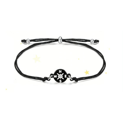 Graduation Compass Bracelet for Class of 2026 – Inspirational Gift for Her Him, High School College 8th Grade Graduate, Stainless Steel with Heartfelt Card & Graduation Cap Box-YH