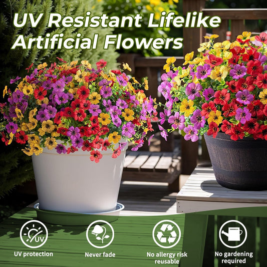 💐Factory Direct Sales 60% Off !- 🌸UV Resistant Lifelike Artificial Flowers, Zero Maintenance-WH