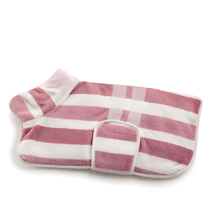 floravyne™ — Quick-Dry Dog Bathrobe Towel-WH