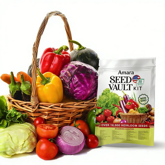🚨 Grow Your Own Organic Veggies At Home | 35-Variety Amara Seed Vault Kit 🥦🥬🫑🌽🥔-$AC